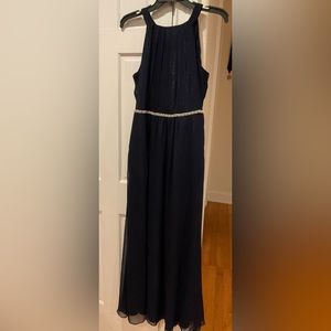 Elegant dress. NWOT. Navy blue. Size 6